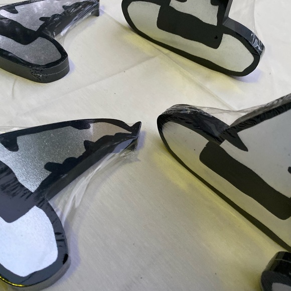 🍃  5 silver Witch hat table decoration set - Picture 4 of 5